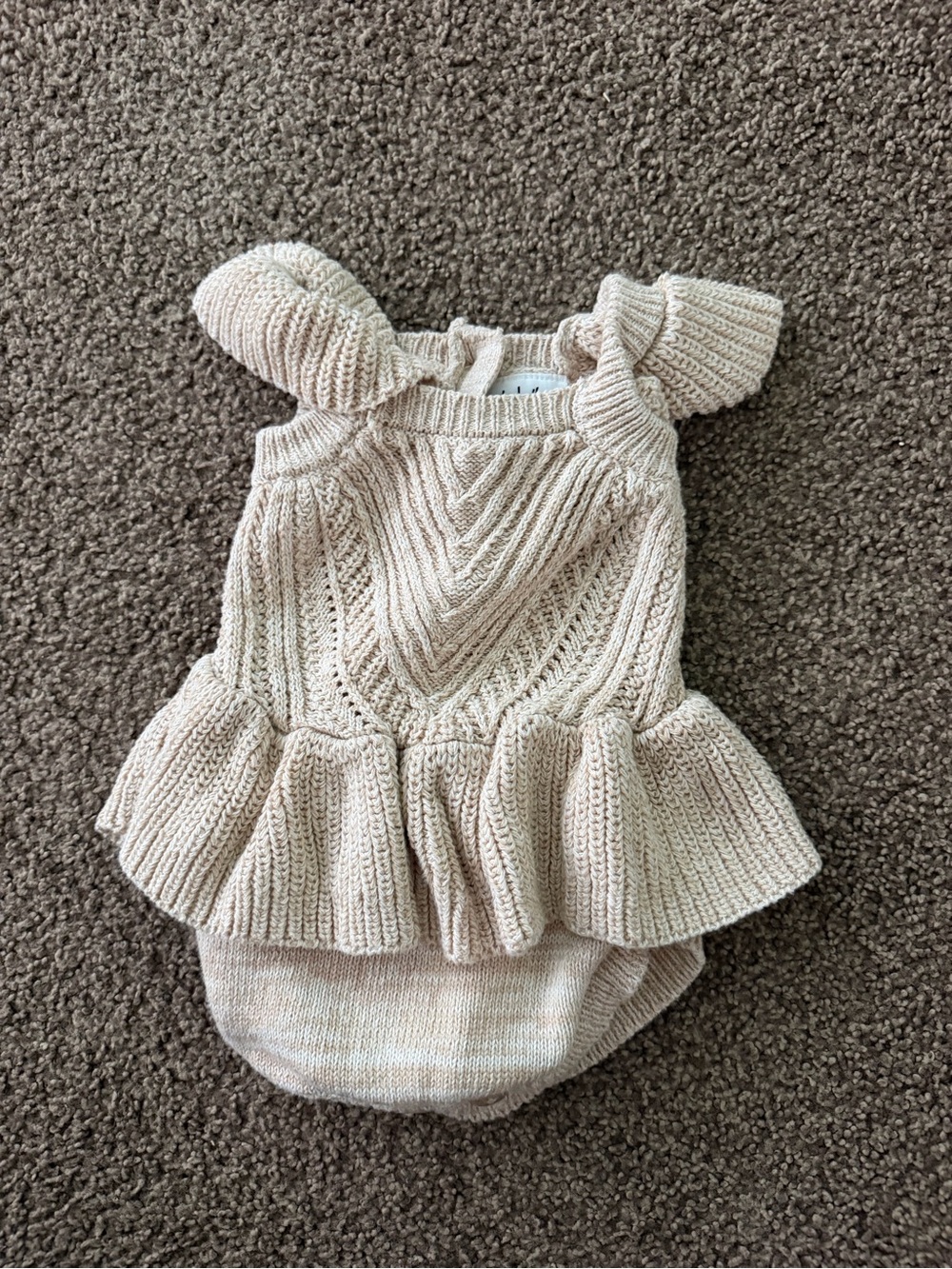 Nicole Miller New York Knit Ruffle Romper
